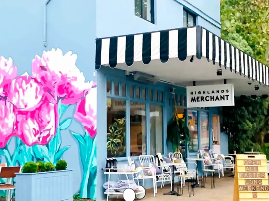 Highlands Merchant cafe frontage in Moss Vale
