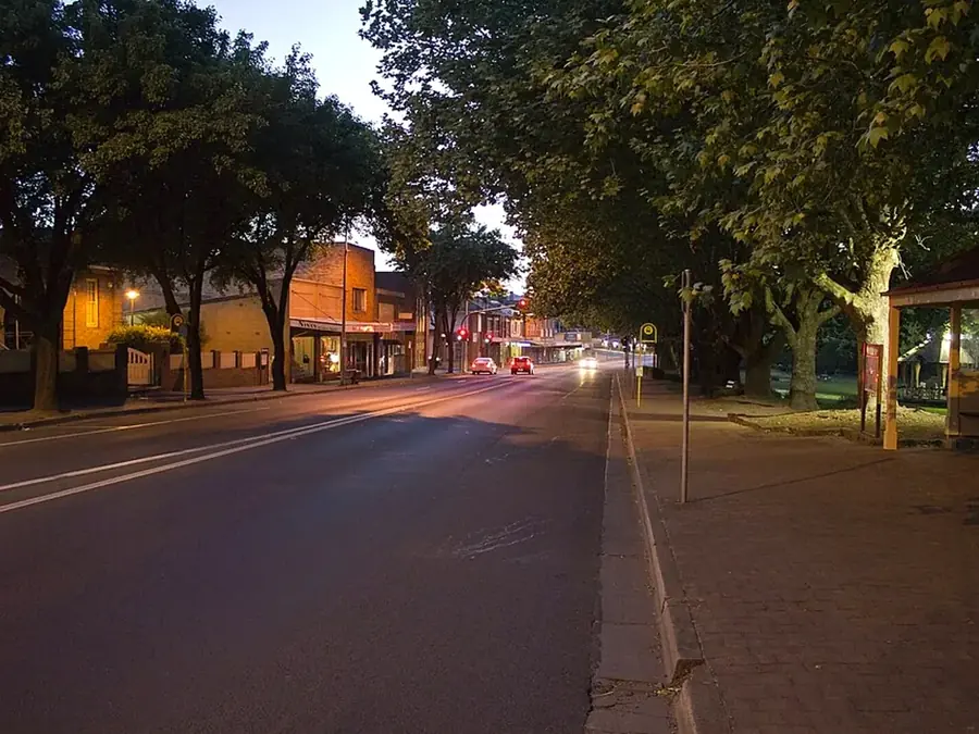 Illawarra Highway along Argyle Street in Moss Vale