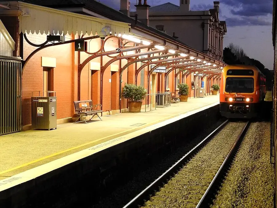 Endeavour train at Moss Vale railway station platform