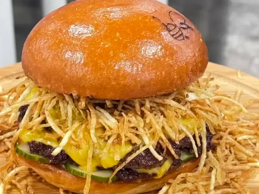 Busy Bee Cafe smashed wagyu burger in Moss Vale