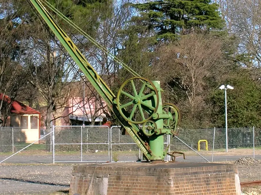 Old crane at Moss Vale railway station
