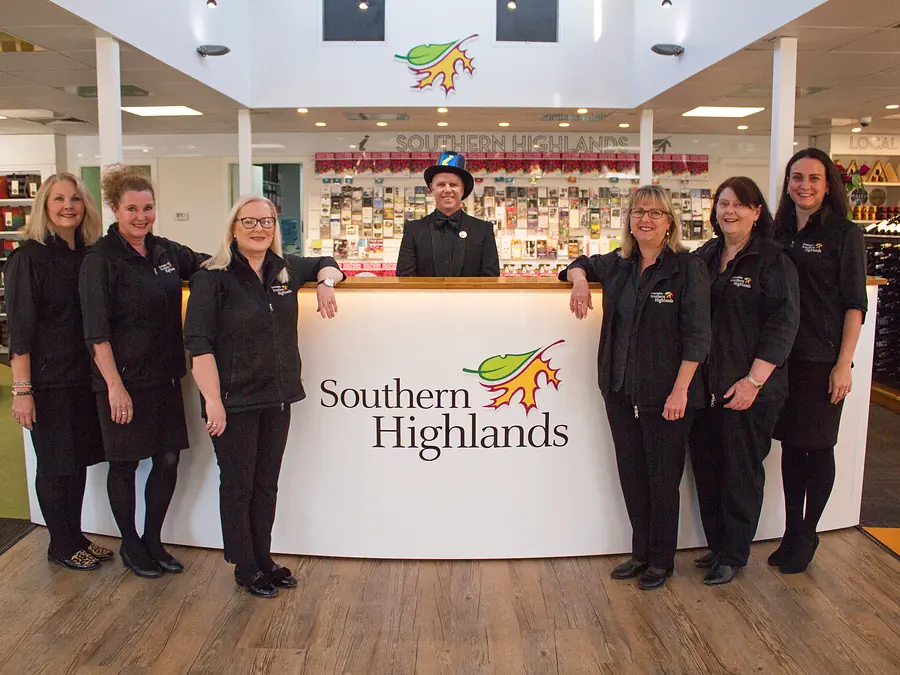 Southern Highlands Visitor Information staff at reception