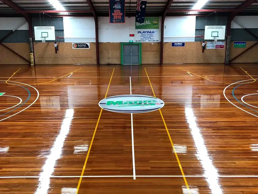 Indoor court at Moss Vale Basketball Stadium