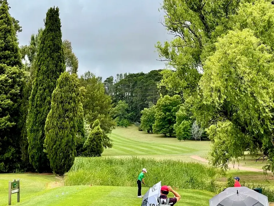 Moss Vale Golf Club fairway and town setting