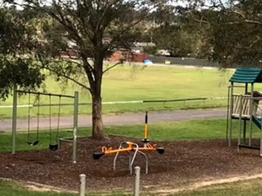 Lackey Park sports fields and playground in Moss Vale