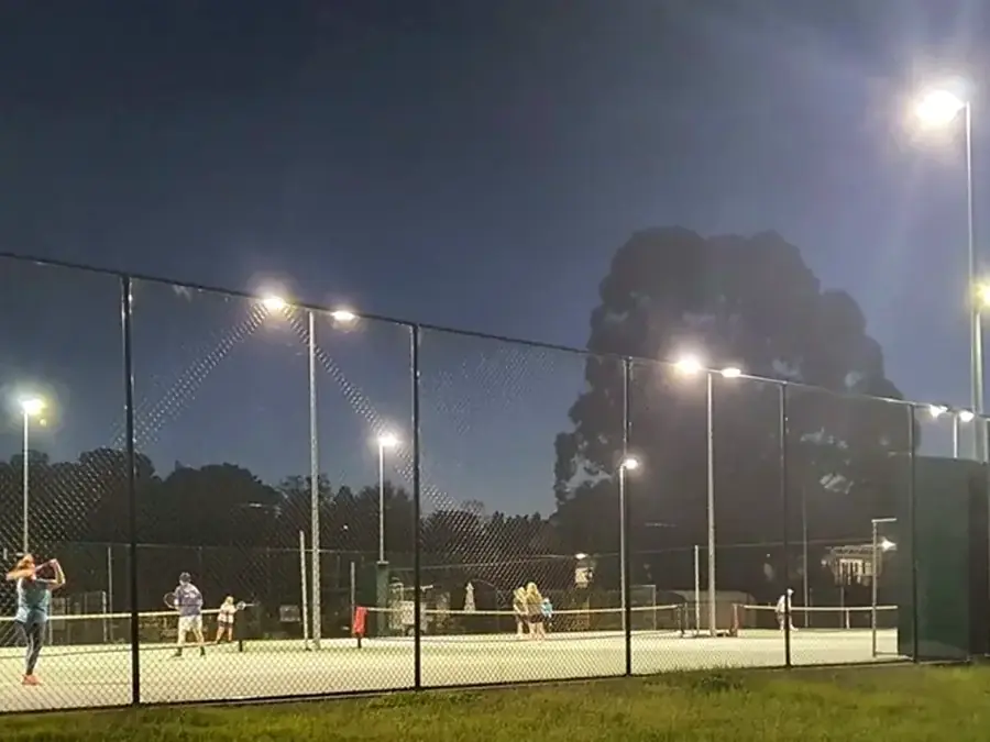 Night tennis courts at Moss Vale Tennis Club