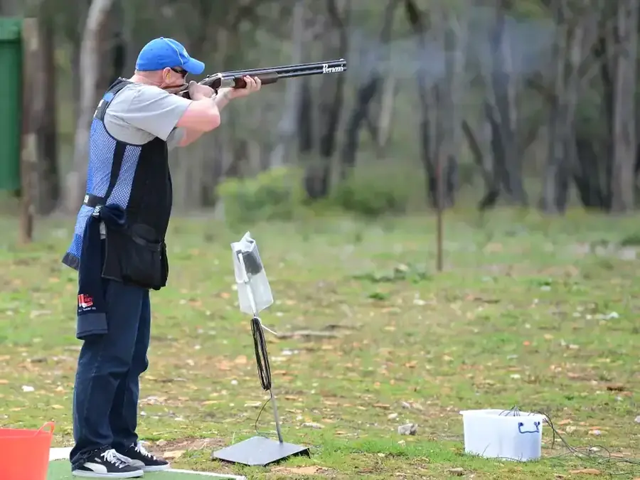 Shooter at Southern Highlands Rifle Club range